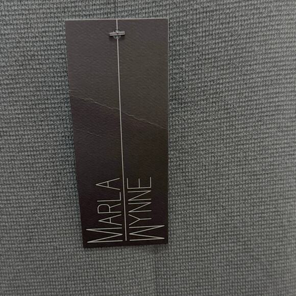 NWT Marla Wynne women’s XL sleeveless olive green sheath dress about knee length - Picture 8 of 9